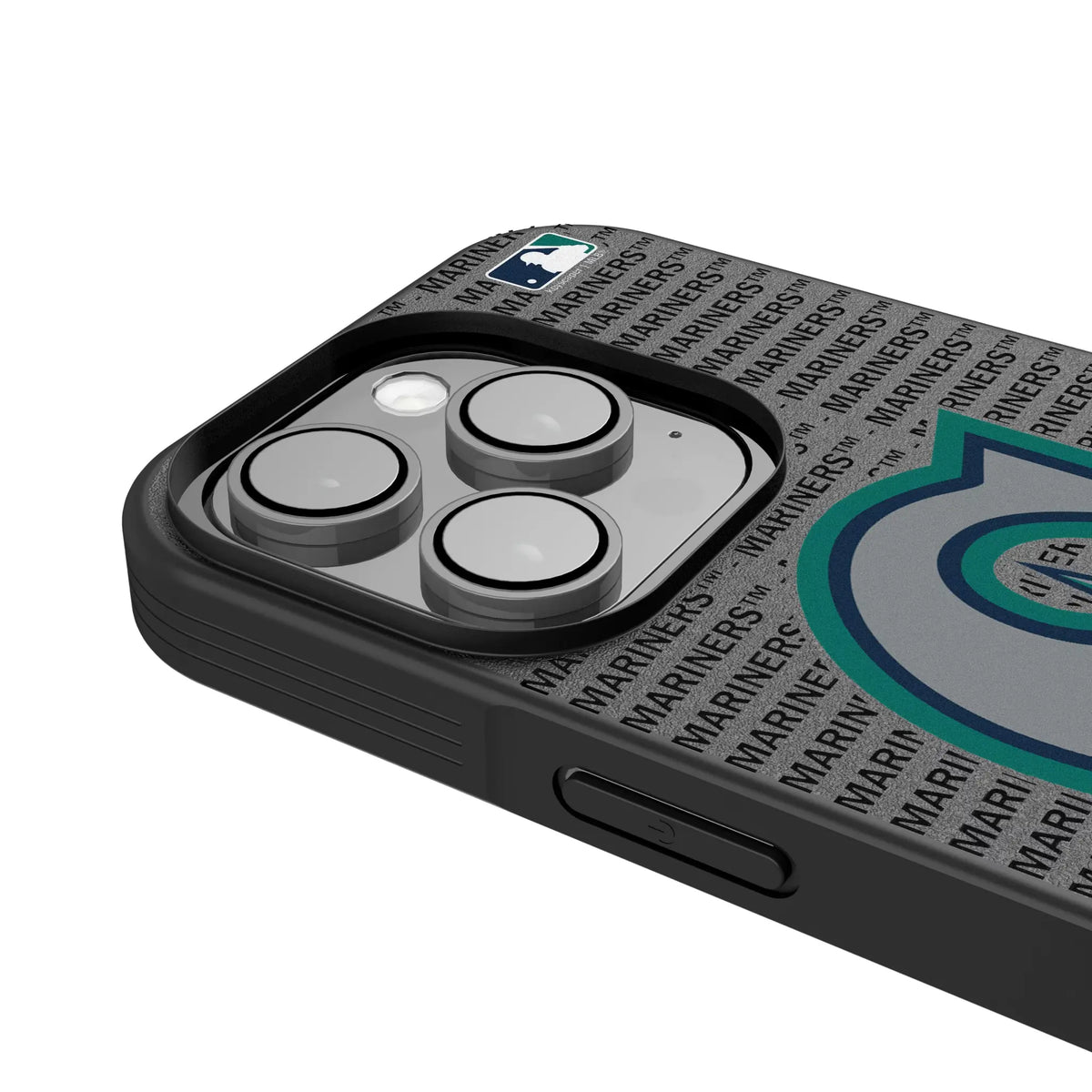 Seattle Mariners Text Backdrop iPhone Bump Phone Case for Apple iPhone - Detail