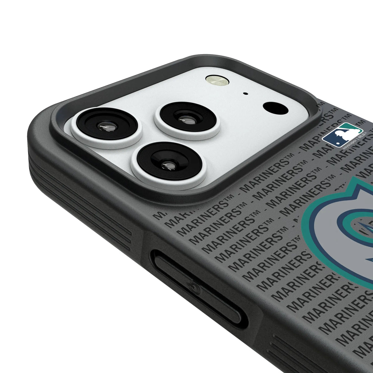 Seattle Mariners Text Backdrop iPhone Bump Phone Case for Apple iPhone - Detail#Device_iPhone 18 Pro