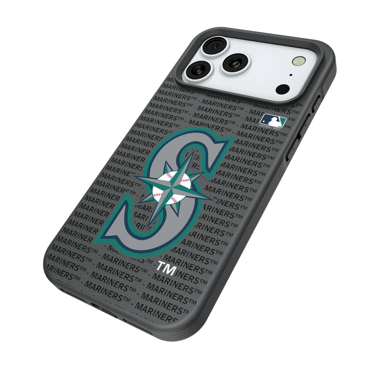 Seattle Mariners Text Backdrop iPhone Bump Phone Case for Apple iPhone - Isometric View#Device_iPhone 18 Pro Max
