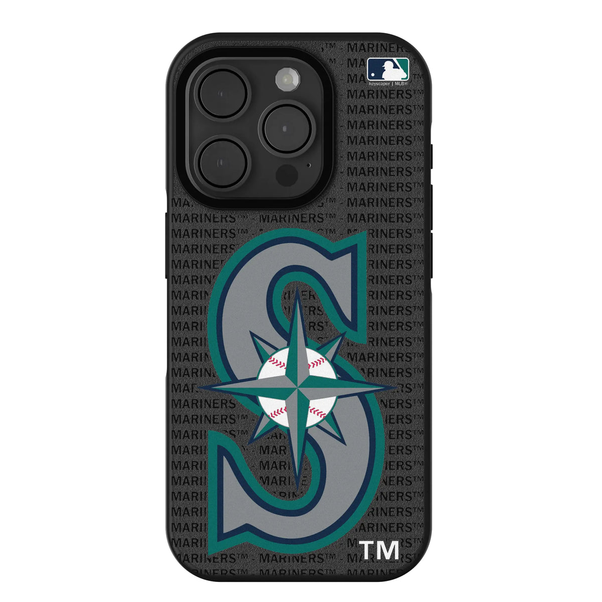 Seattle Mariners Text Backdrop iPhone Bump Phone Case for Apple iPhone