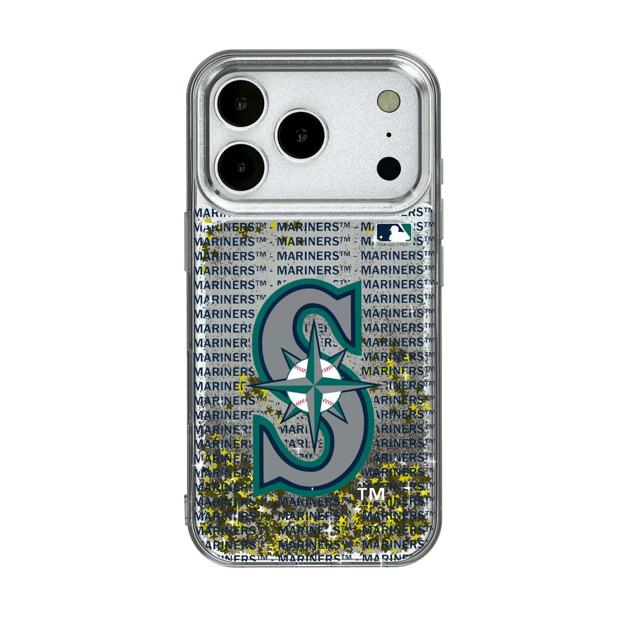 Seattle Mariners Text Backdrop iPhone Glitter Phone Case for Apple iPhone
