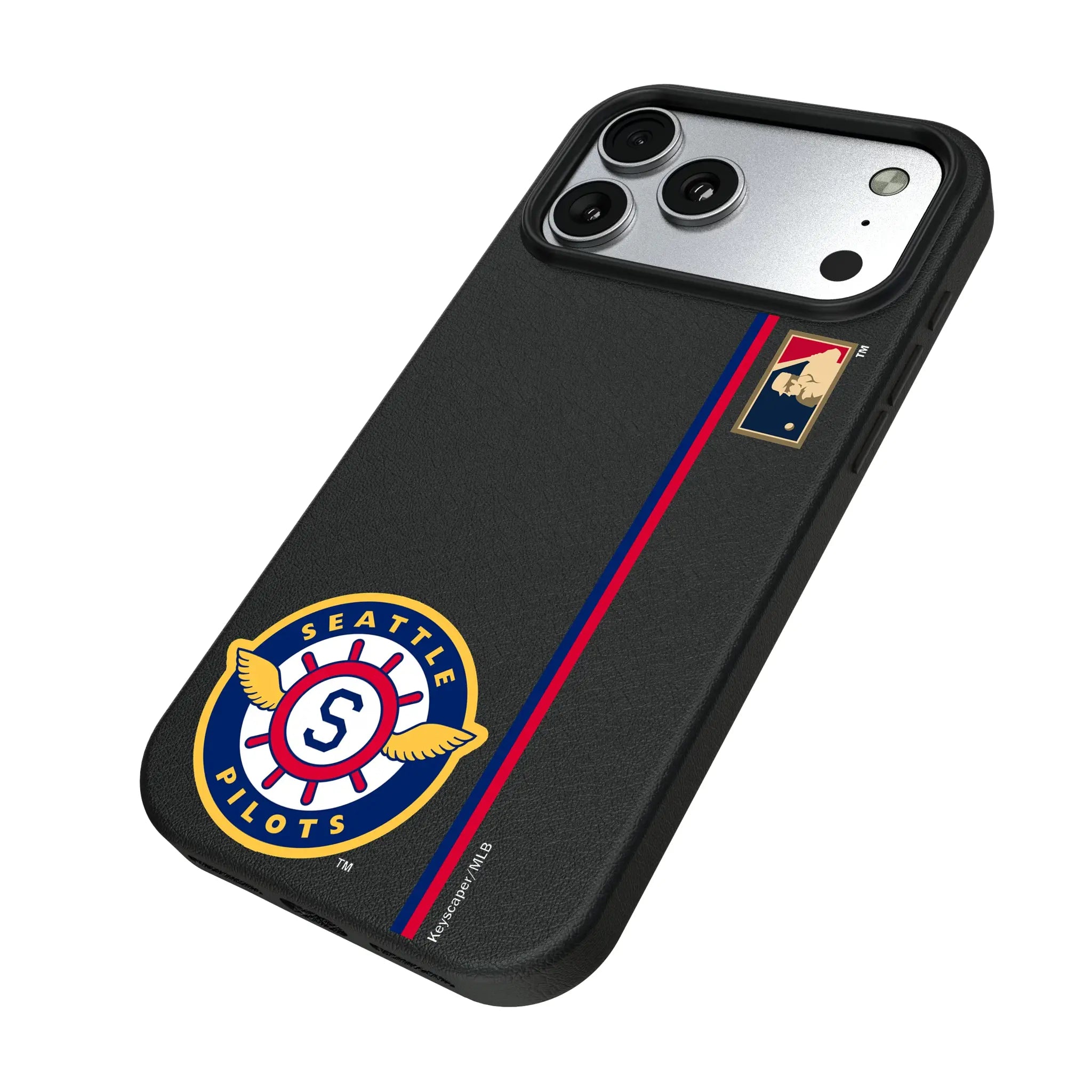 Seattle Pilots 1969 - Cooperstown Collection Sidebar iPhone MagSafe Compatible Phone Case for Apple iPhone - Isometric View#Device_iPhone 17 Pro Max