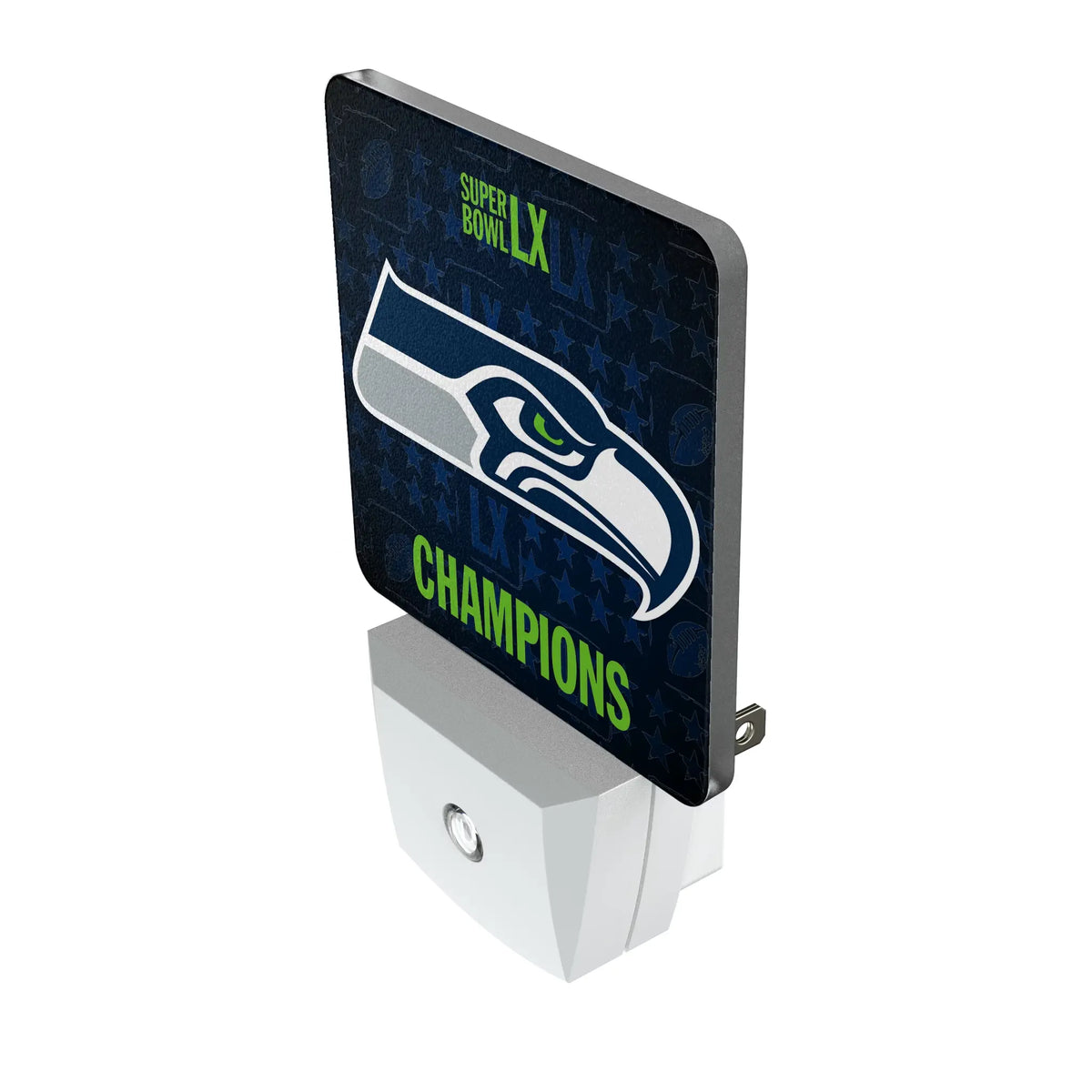 Seattle Seahawks 2026 Super Bowl Night Light 2-Pack - Isometric View