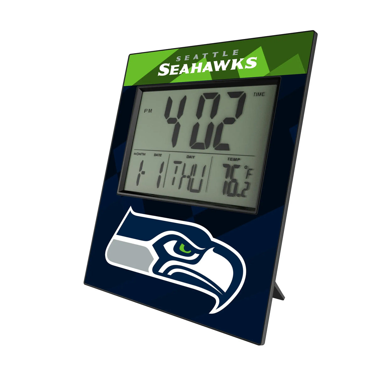 Seattle Seahawks Color Block Wall Clock