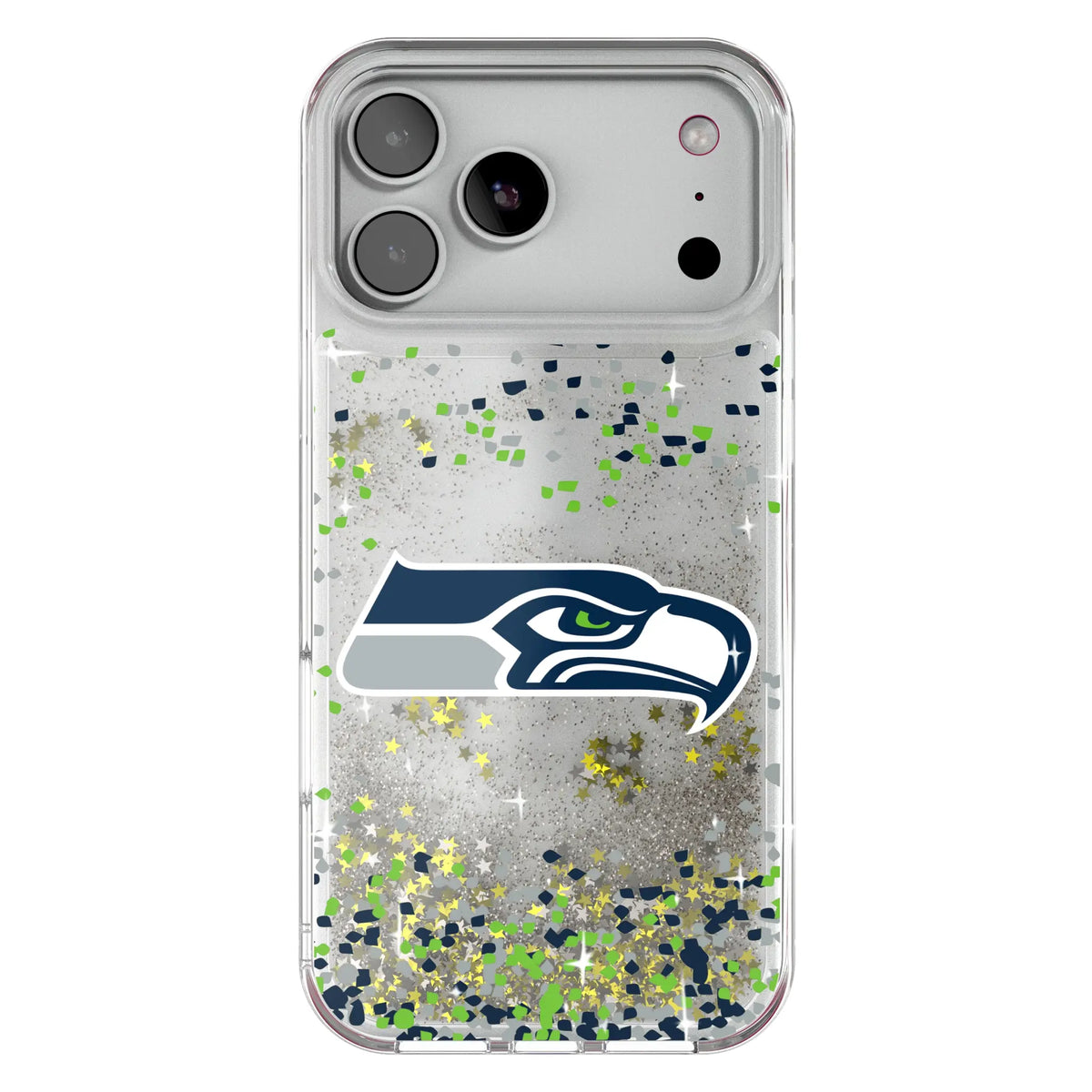 Seattle Seahawks Confetti Glitter Phone Case for Apple iPhone