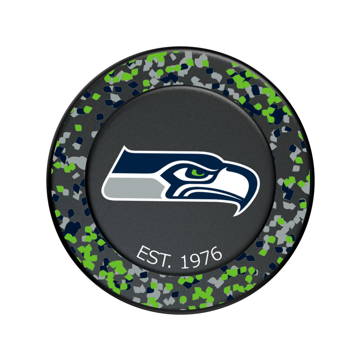 Seattle Seahawks Confetti Popsockets Round Magnetic