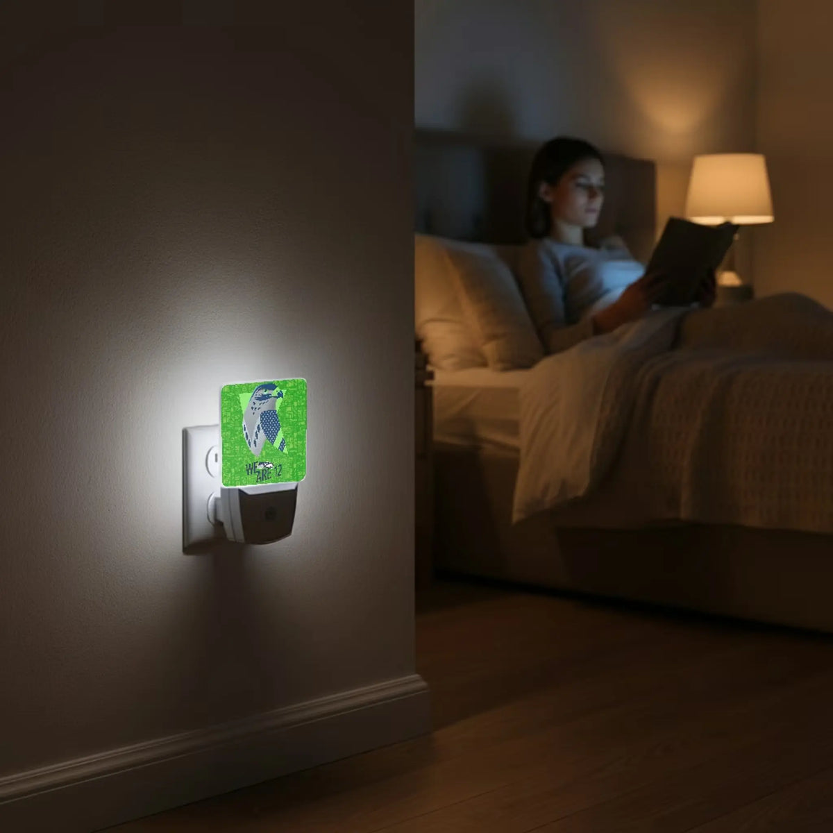 Seattle Seahawks Deco Night Light 2-Pack - Lifestyle