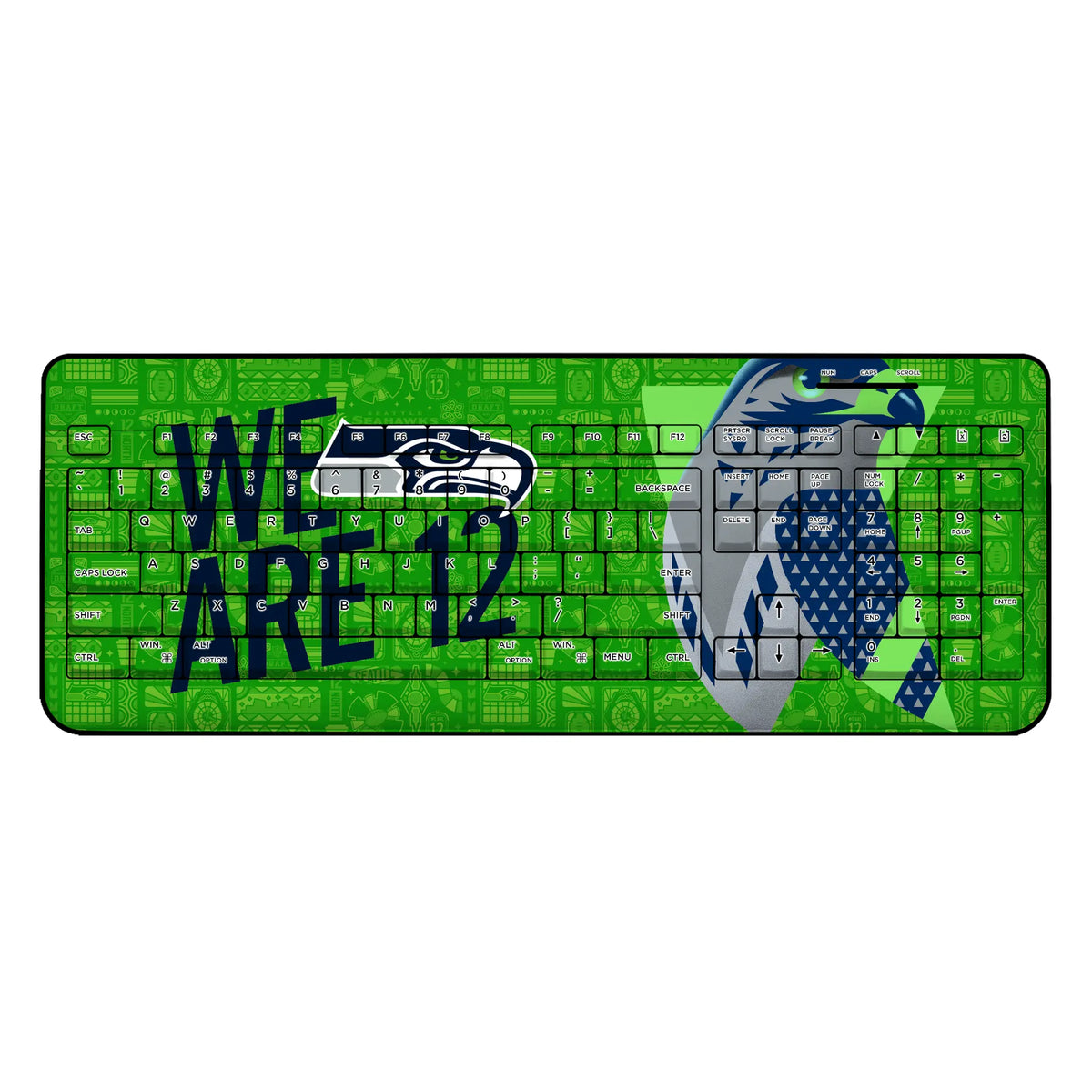 Seattle Seahawks Deco Wireless USB Keyboard