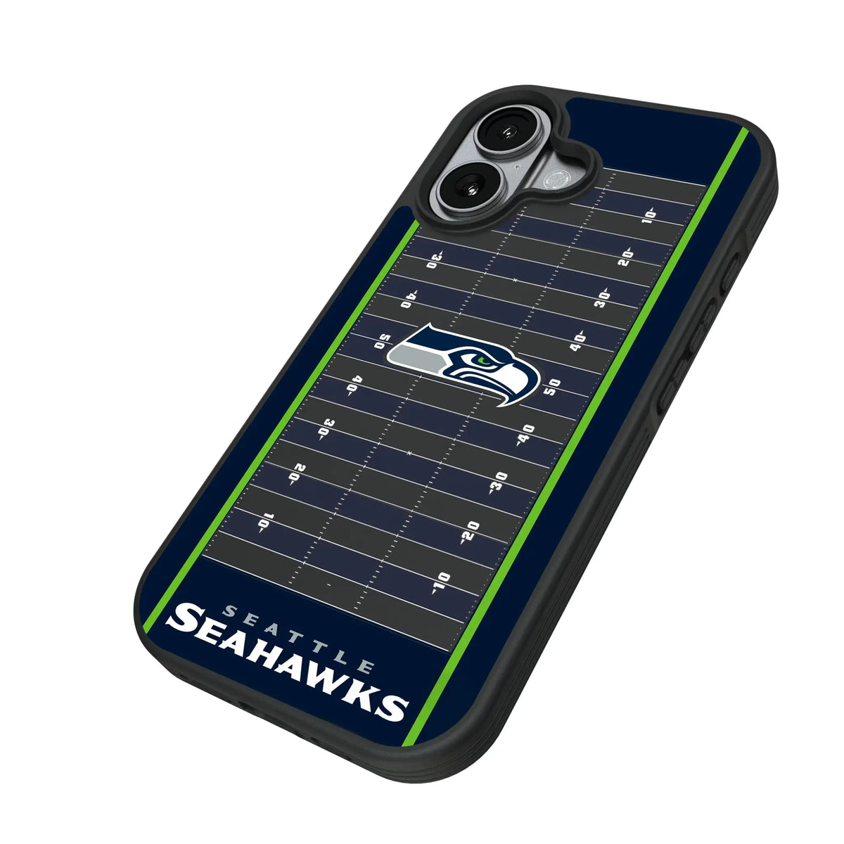 Seattle Seahawks Field iPhone Bump Phone Case for Apple iPhone - Isometric View#Device_iPhone 17