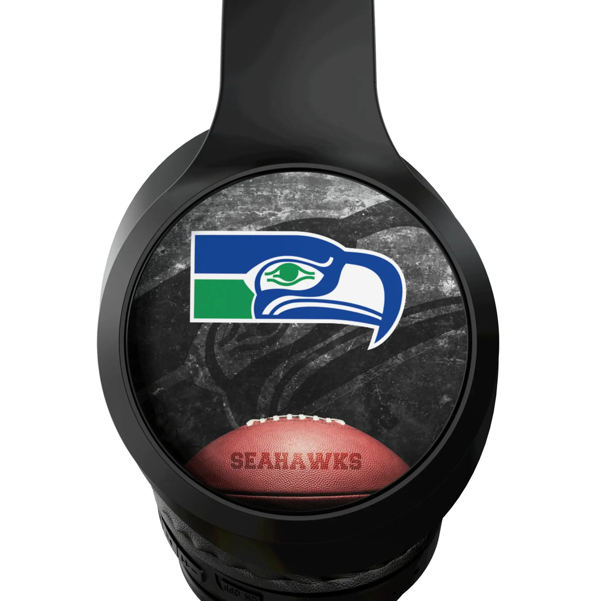 Seattle Seahawks Historic Collection Legendary Wireless Over-Ear Headphones With Case - Detail