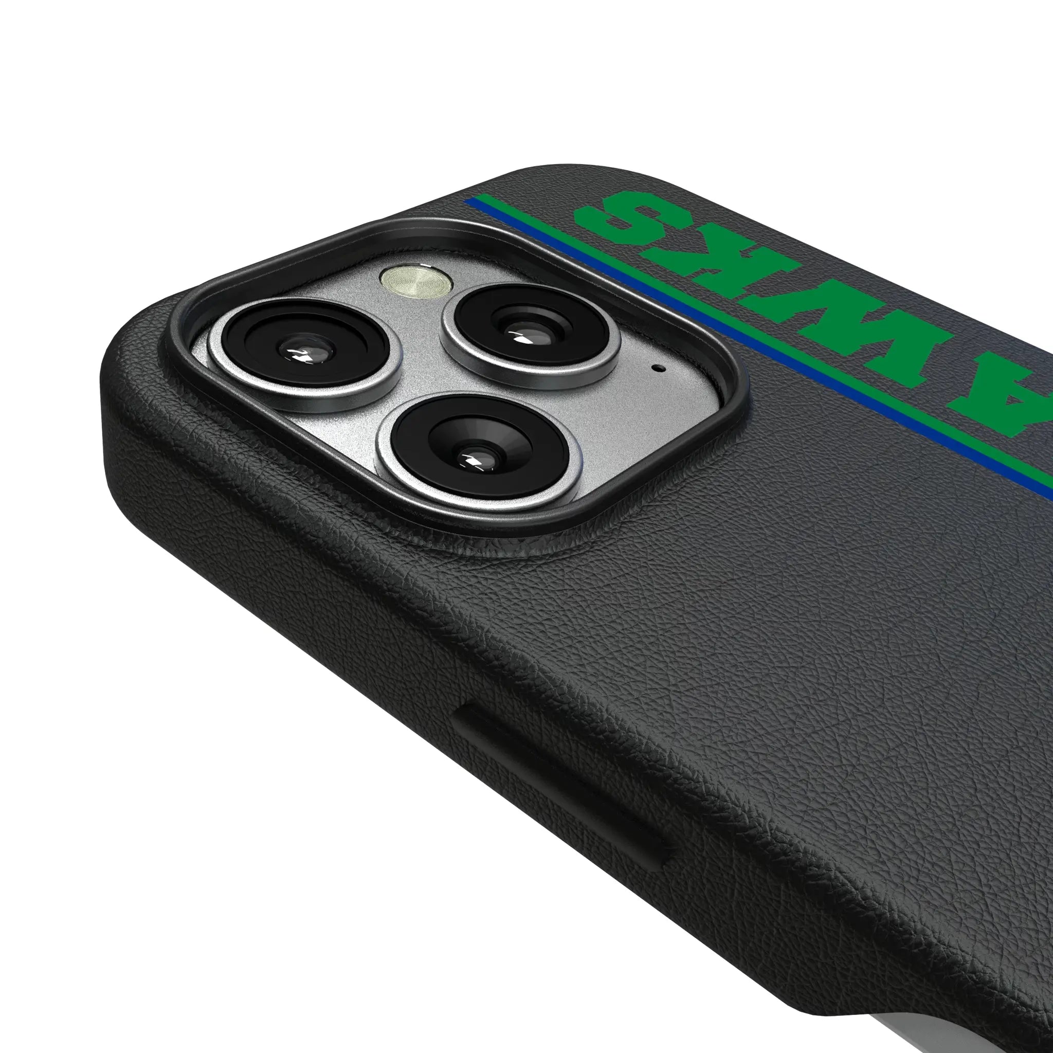 Seattle Seahawks Historic Collection Sidebar iPhone MagSafe Compatible Phone Case for Apple iPhone - Detail