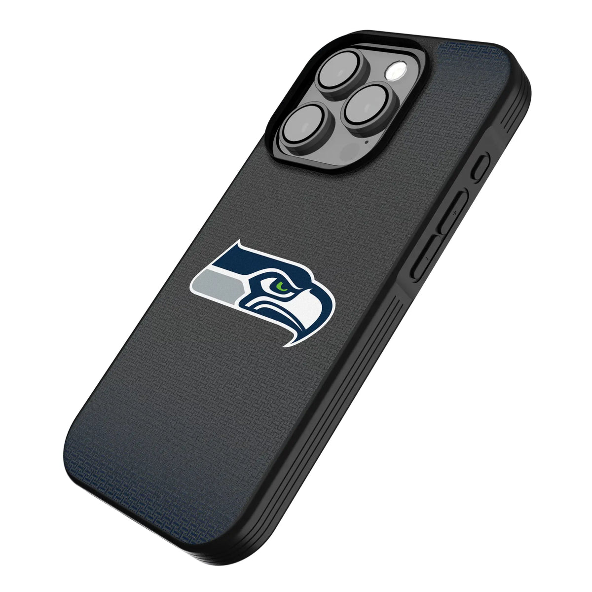 Seattle Seahawks Linen iPhone Bump Phone Case for Apple iPhone - Isometric View