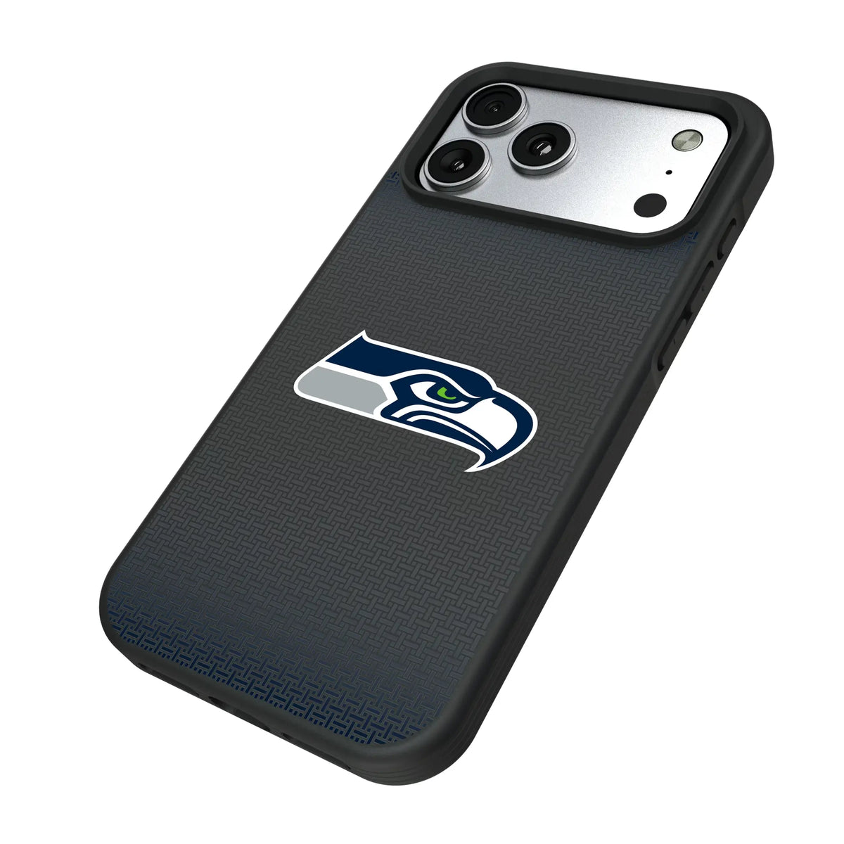Seattle Seahawks Linen iPhone Bump Phone Case for Apple iPhone - Isometric View#Device_iPhone 17 Pro Max
