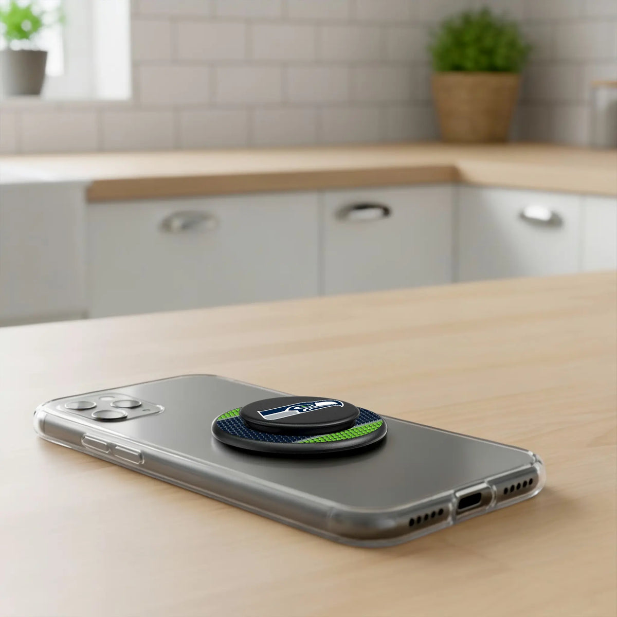 Seattle Seahawks Mesh Popsockets Round Magnetic - Lifestyle