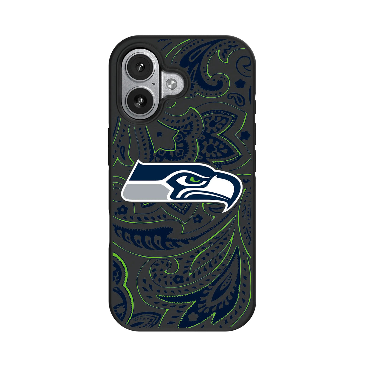 Seattle Seahawks Paisley iPhone Bump Phone Case for Apple iPhone#Device_iPhone 17