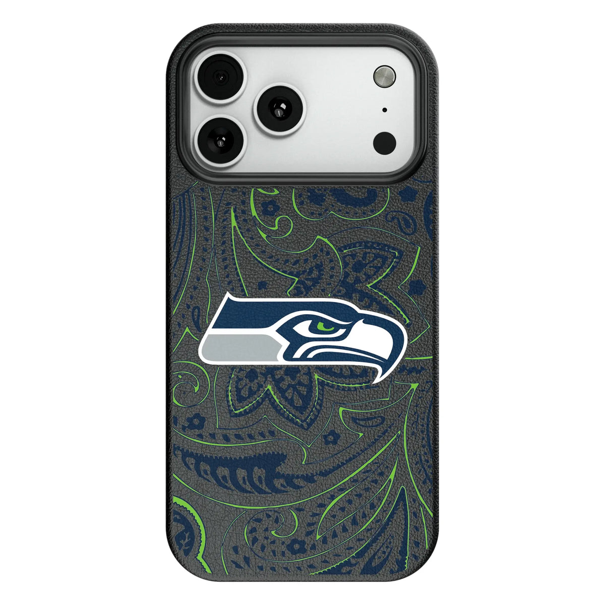 Seattle Seahawks Paisley MagSafe Compatible Phone Case for Apple iPhone