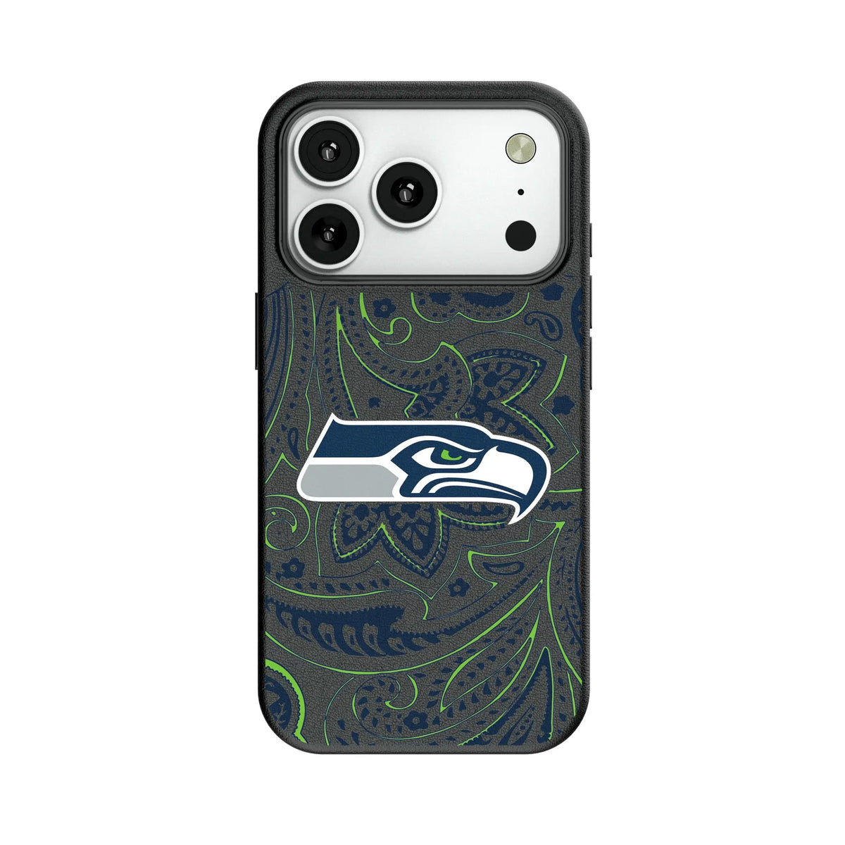 Seattle Seahawks Paisley MagSafe Compatible Phone Case for Apple iPhone