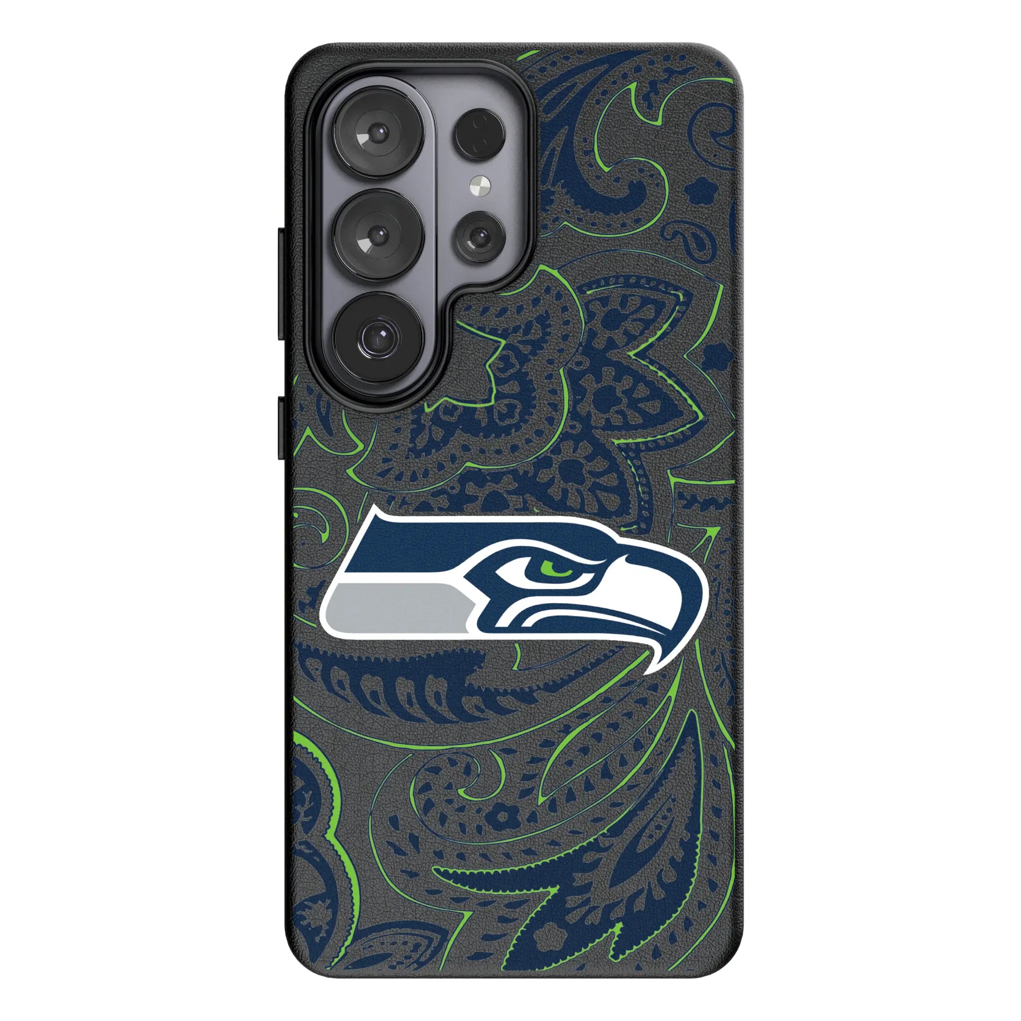 Seattle Seahawks Paisley Galaxy MagSafe Compatible Phone Case for Samsung Galaxy#Device_Galaxy S26 Ultra
