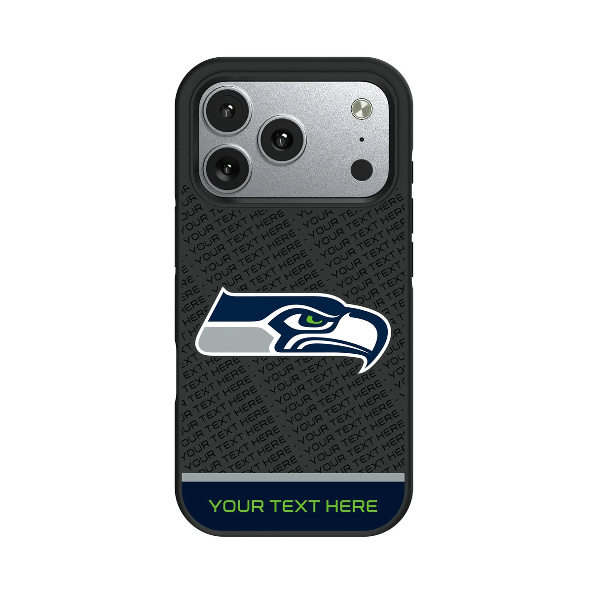 Seattle Seahawks Personalized EndZone Plus iPhone Bump Phone Case for Apple iPhone#Device_iPhone 17 Pro