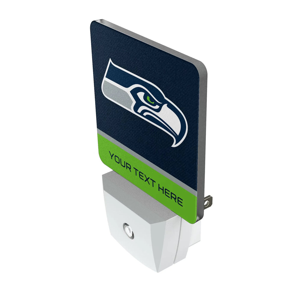 Seattle Seahawks Personalized Endzone Solid Night Light 2-Pack - Isometric View