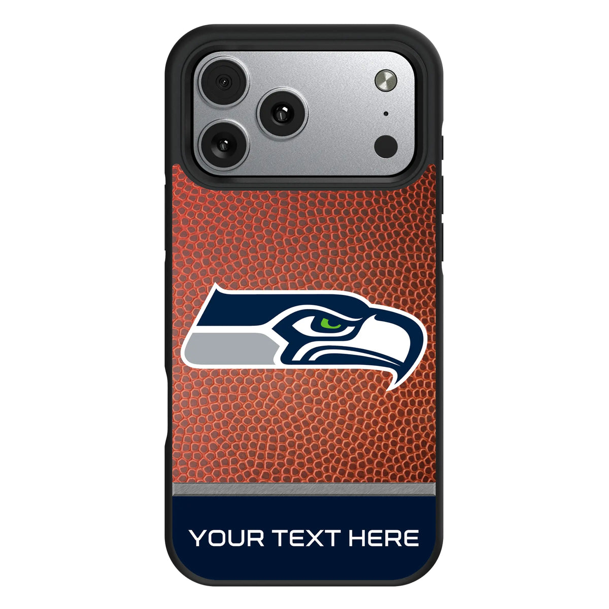 Seattle Seahawks Personalized Football iPhone Bump Phone Case for Apple iPhone#Device_iPhone 17 Pro Max
