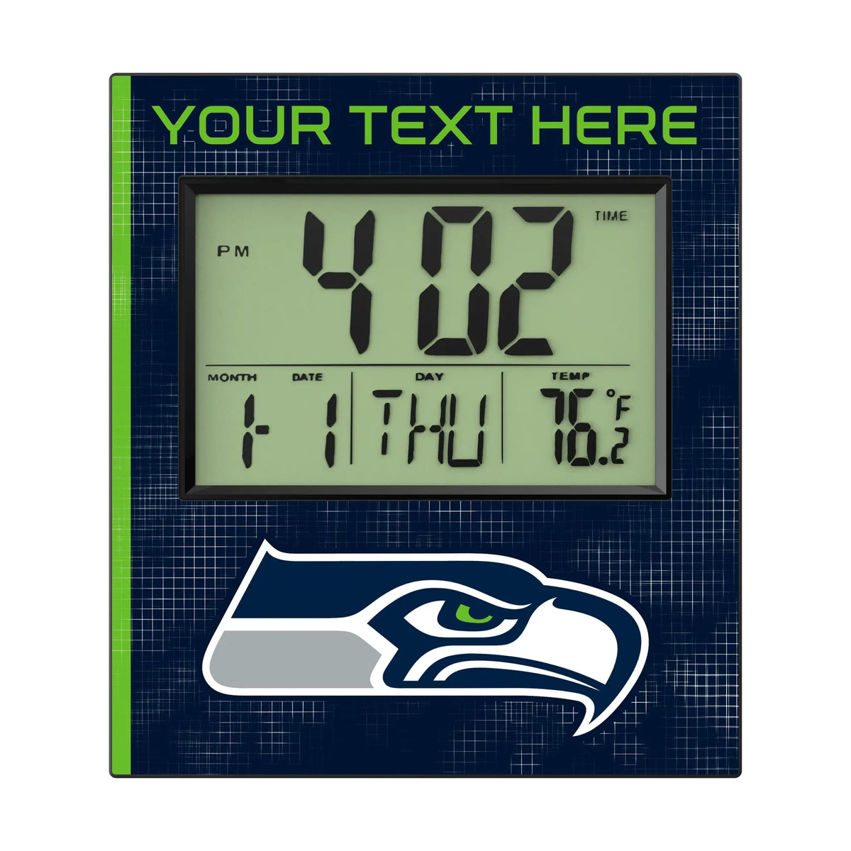 Seattle Seahawks Personalized Hatch Wall Clock