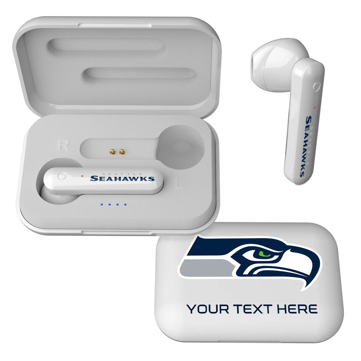 Seattle Seahawks Personalized Insignia Wireless TWS Earbuds