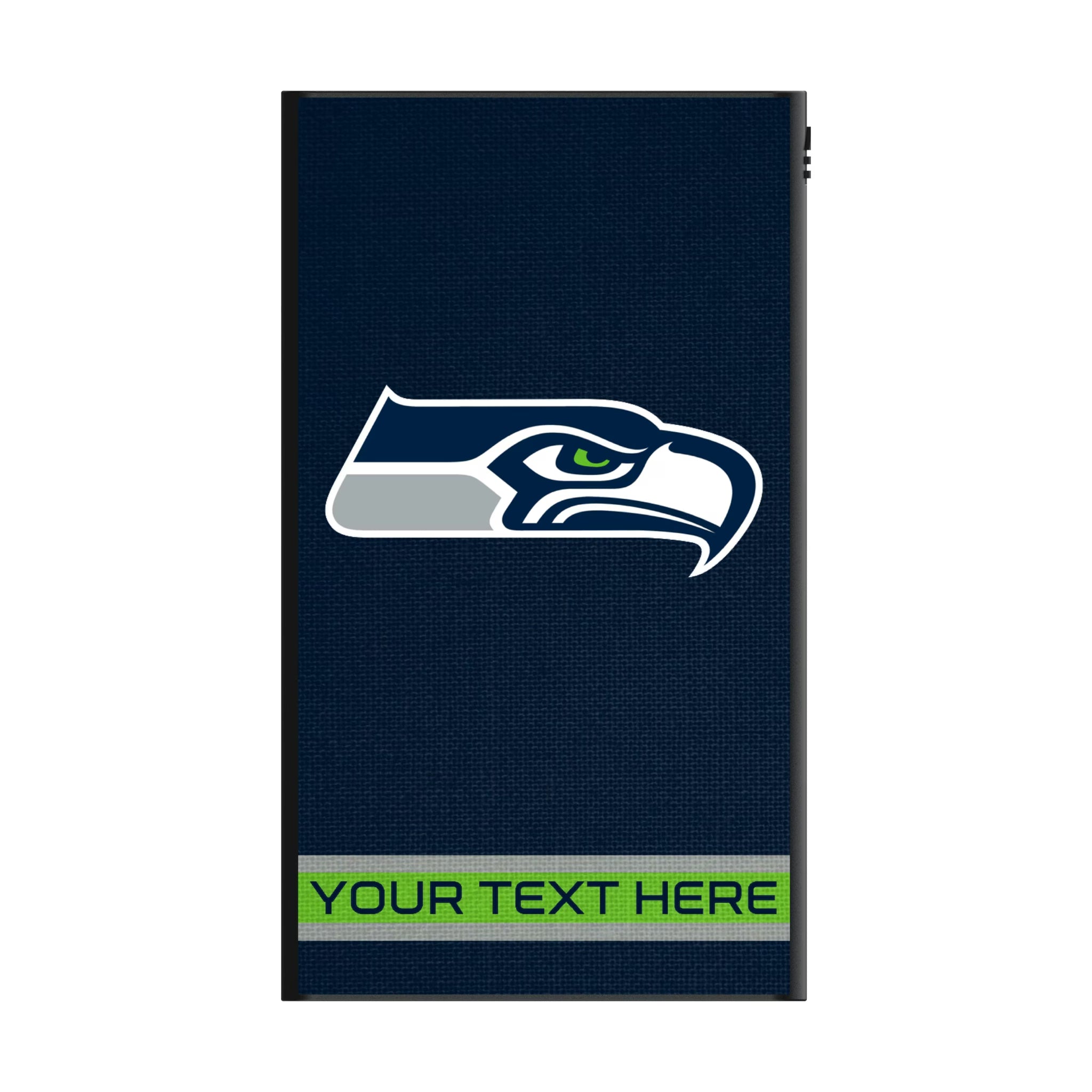 Seattle Seahawks Personalized Stripe 5000mAh Flat Powerbank