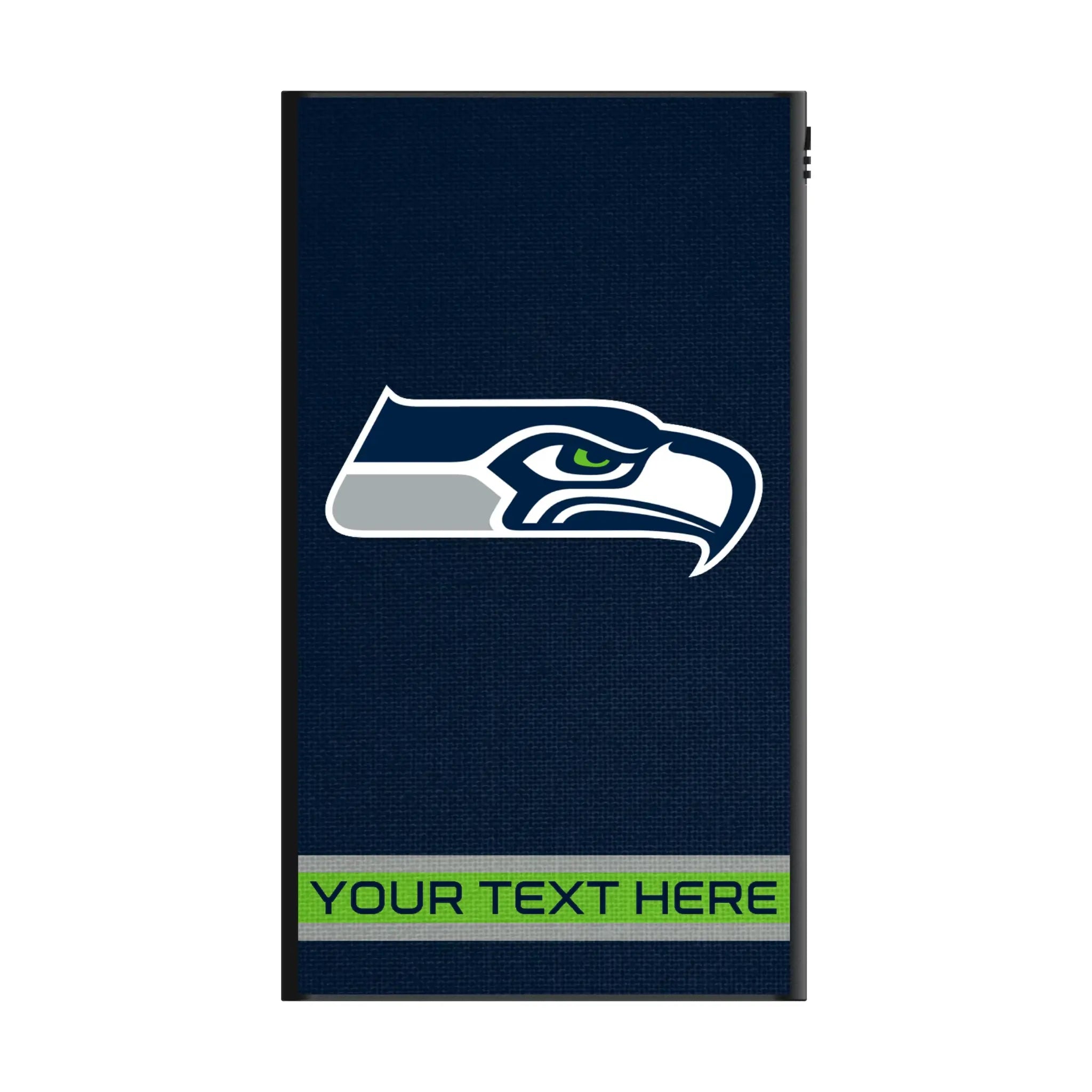 Seattle Seahawks Personalized Stripe 5000mAh Flat Power Bank