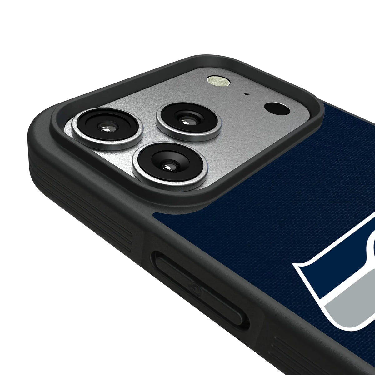 Seattle Seahawks Personalized Stripe iPhone Bump Phone Case for Apple iPhone - Detail#Device_iPhone 17 Pro