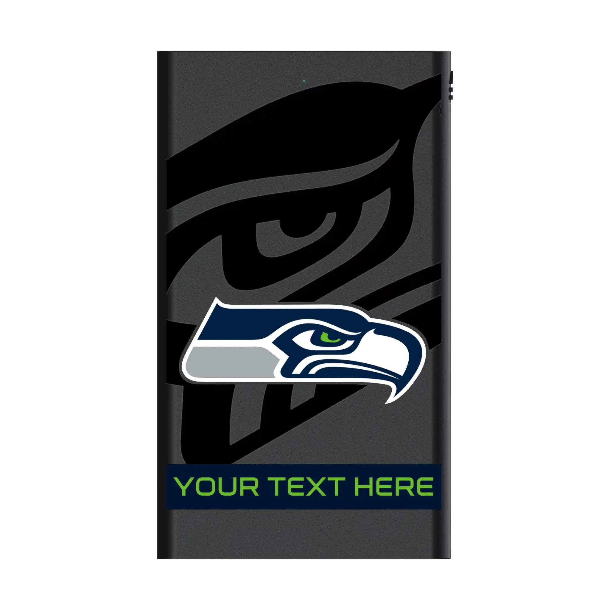 Seattle Seahawks Personalized Tilt 5000mAh Flat Power Bank