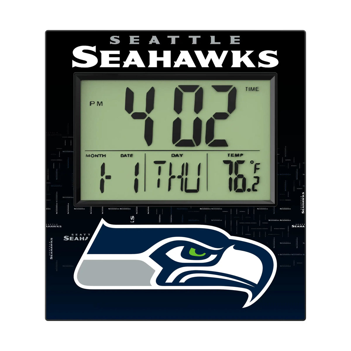 Seattle Seahawks Quadtile Wall Clock