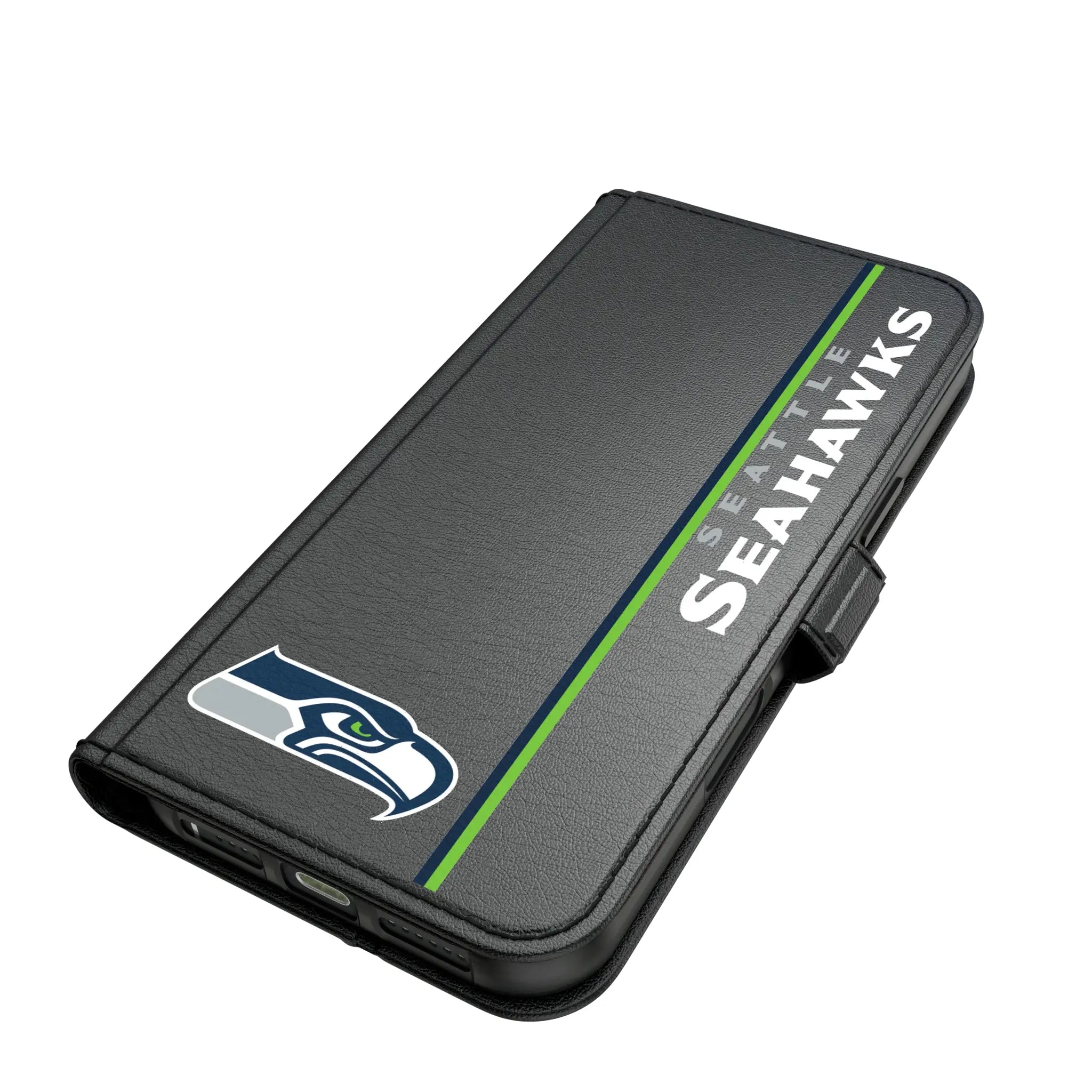 Seattle Seahawks Sidebar iPhone Folio Phone Case for Apple iPhone#Device_iPhone 17 Pro Max