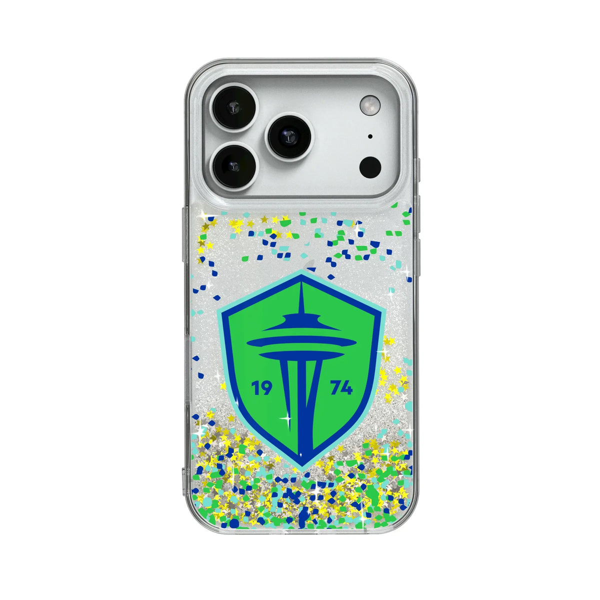 Seattle Sounders FC Confetti Glitter Phone Case for Apple iPhone