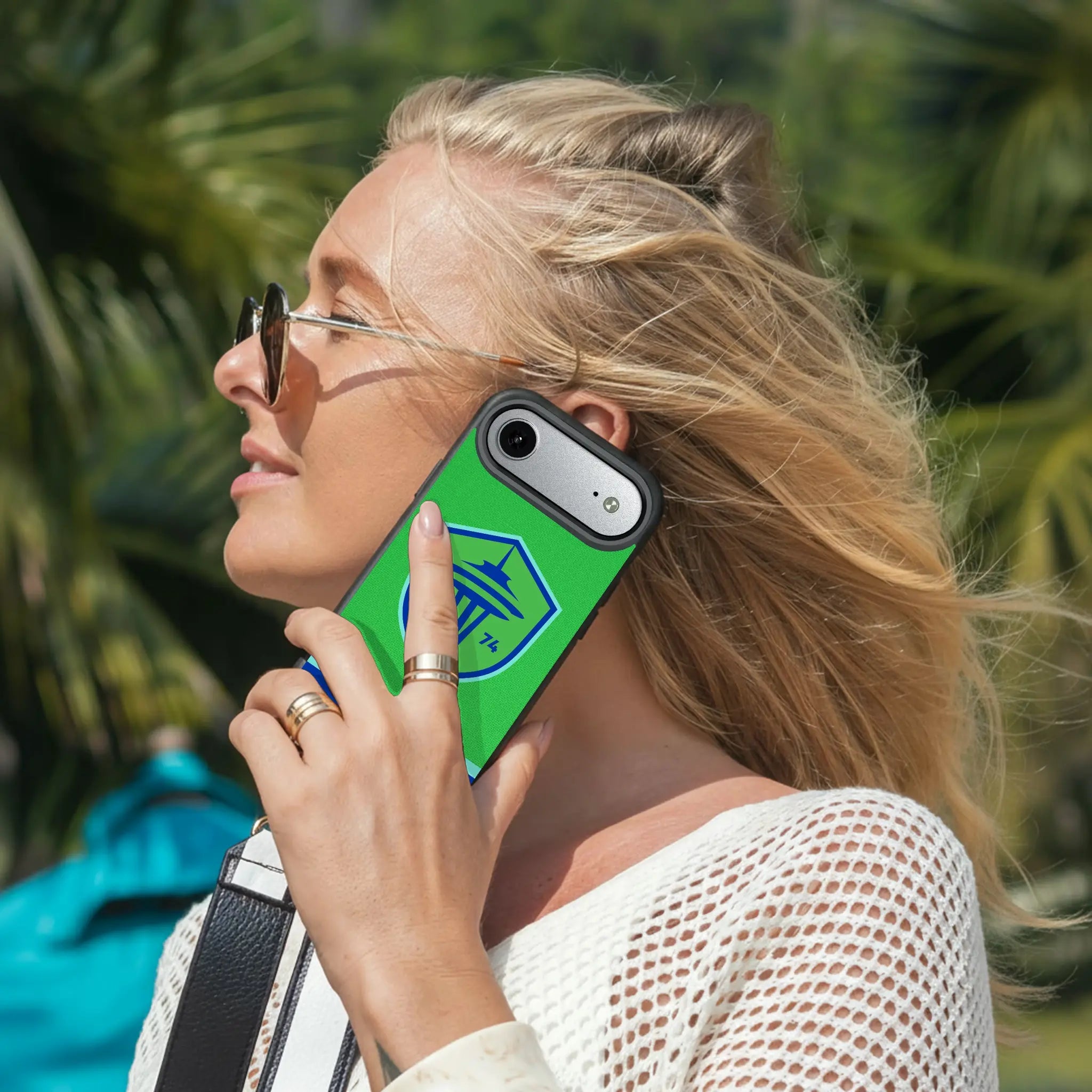Seattle Sounders FC Endzone Solid iPhone Bump Phone Case for Apple iPhone - Lifestyle#Device_iPhone Air