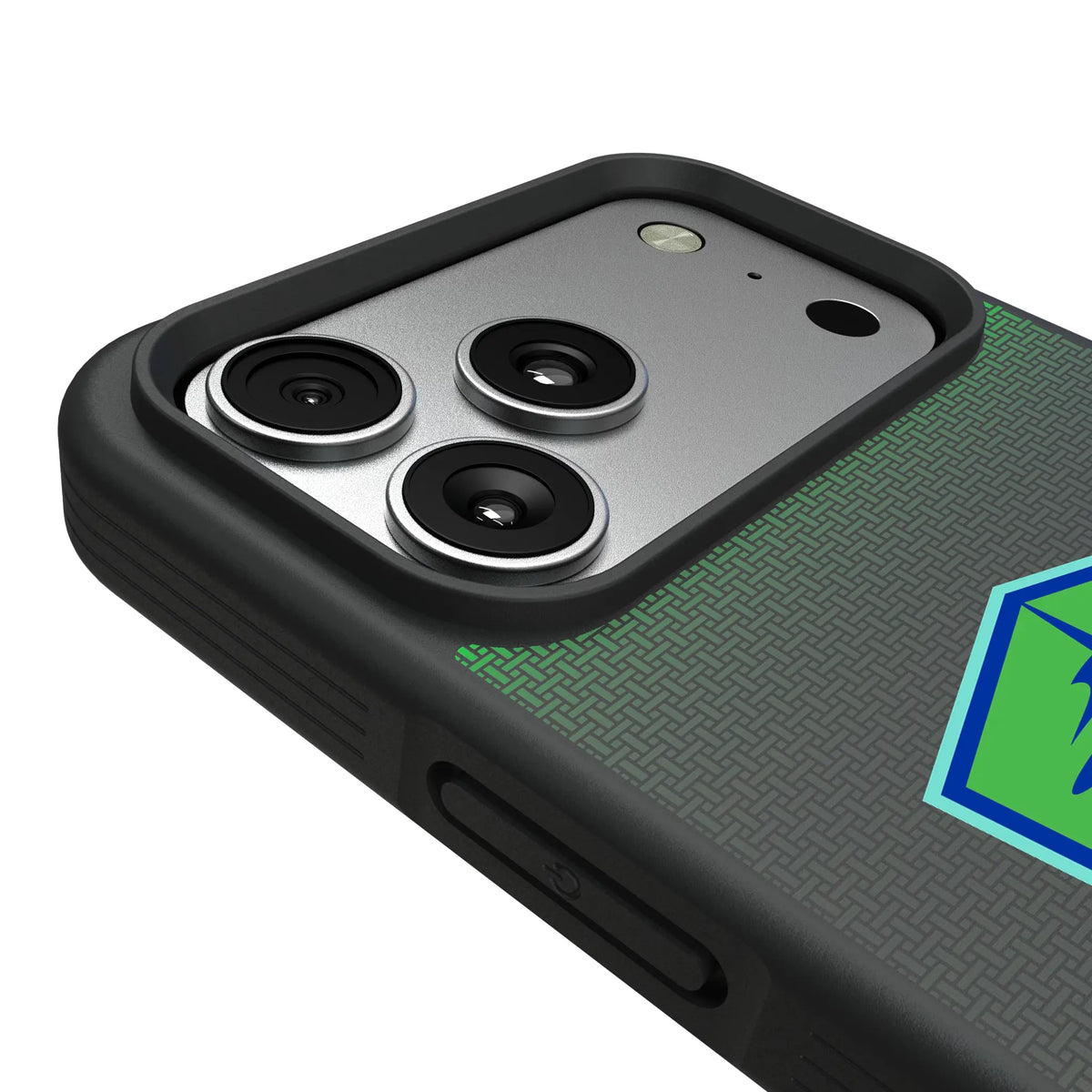 Seattle Sounders FC Linen iPhone Bump Phone Case for Apple iPhone - Detail#Device_iPhone 17 Pro Max