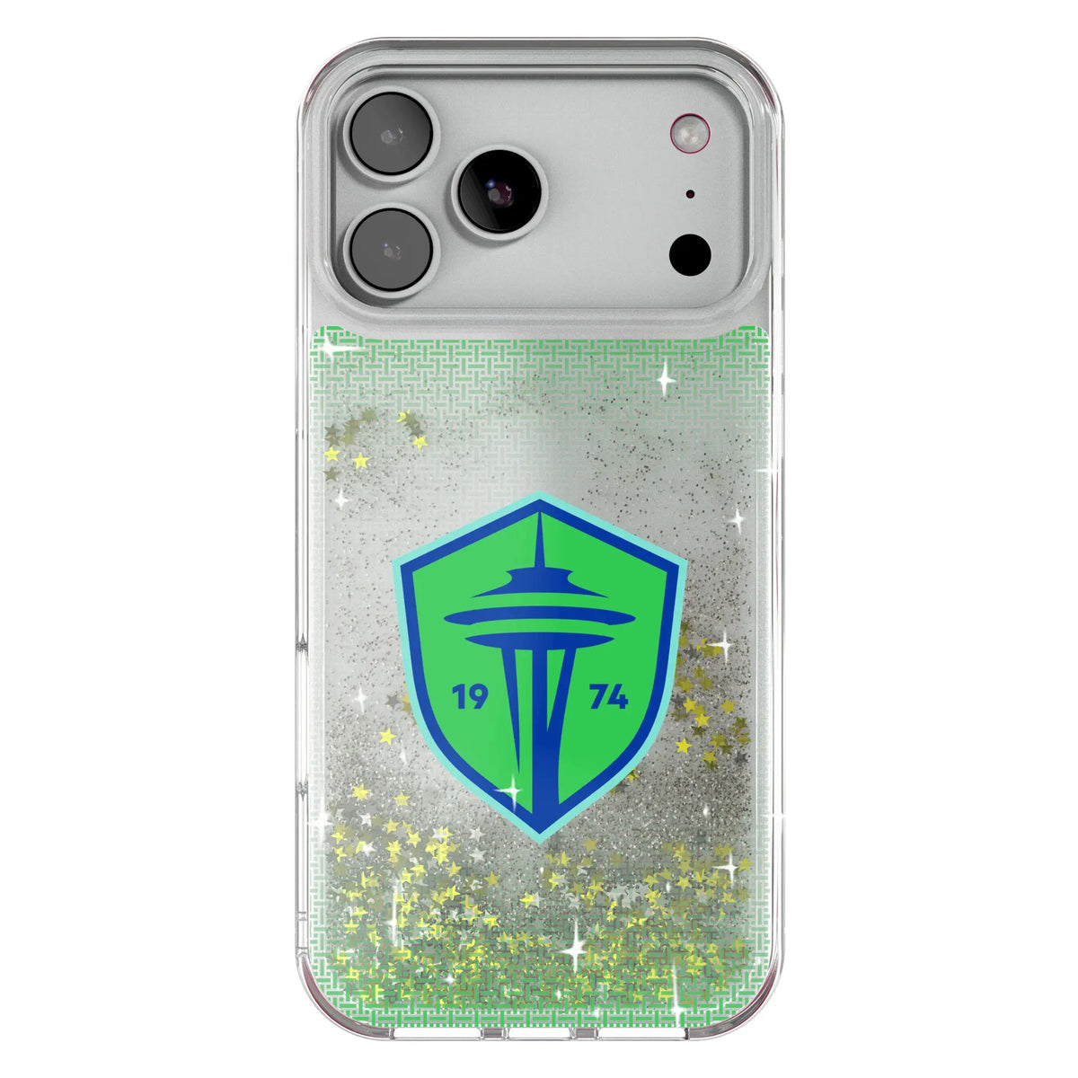 Seattle Sounders FC Linen Glitter Phone Case for Apple iPhone