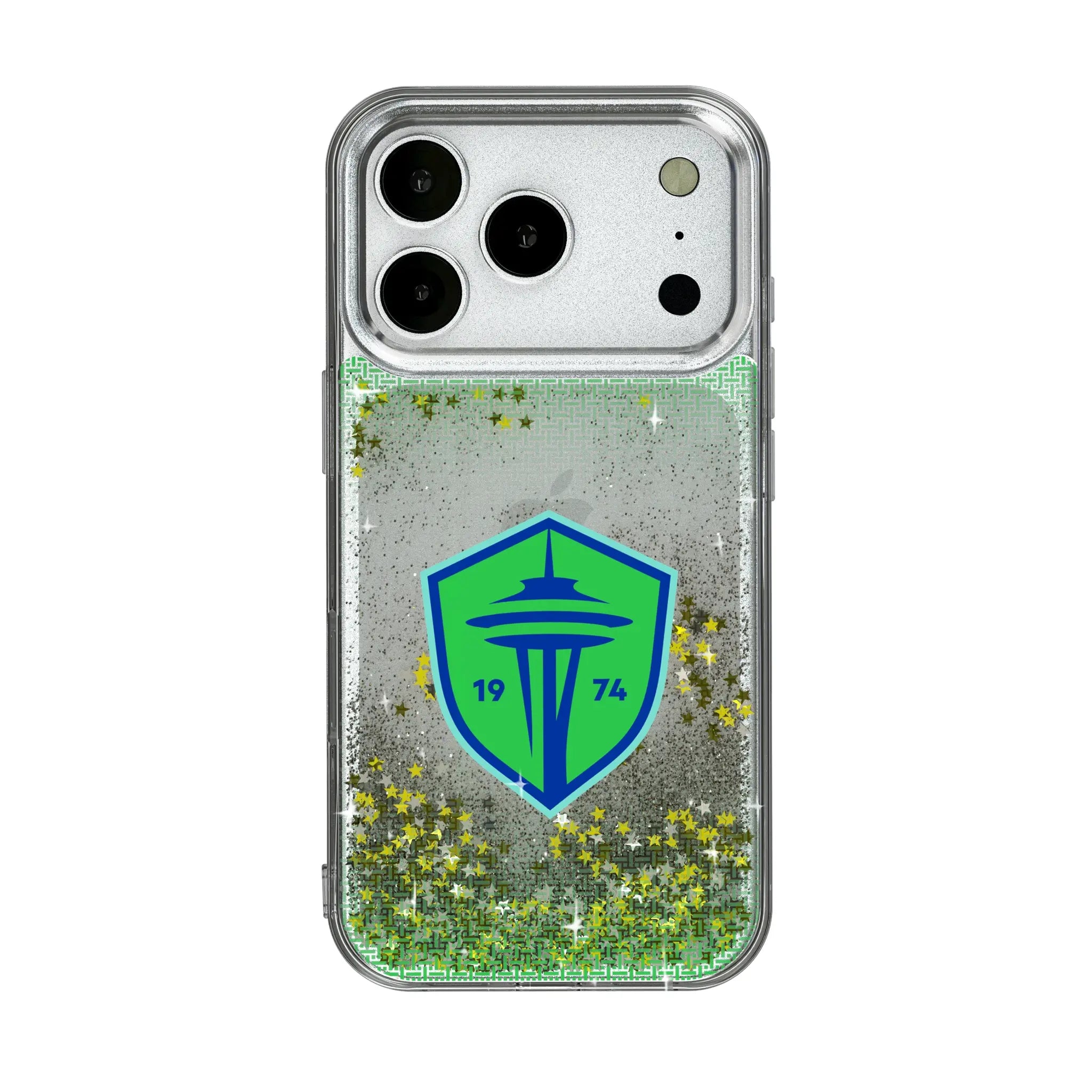 Seattle Sounders FC Linen iPhone Glitter Phone Case for Apple iPhone