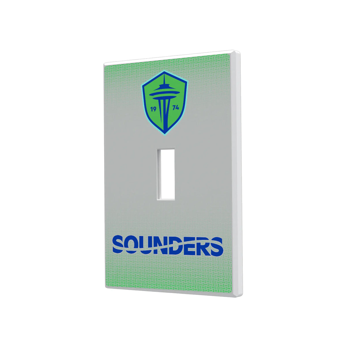 Seattle Sounders FC Linen Hidden-Screw Light Switch Plate#Style_Single Toggle
