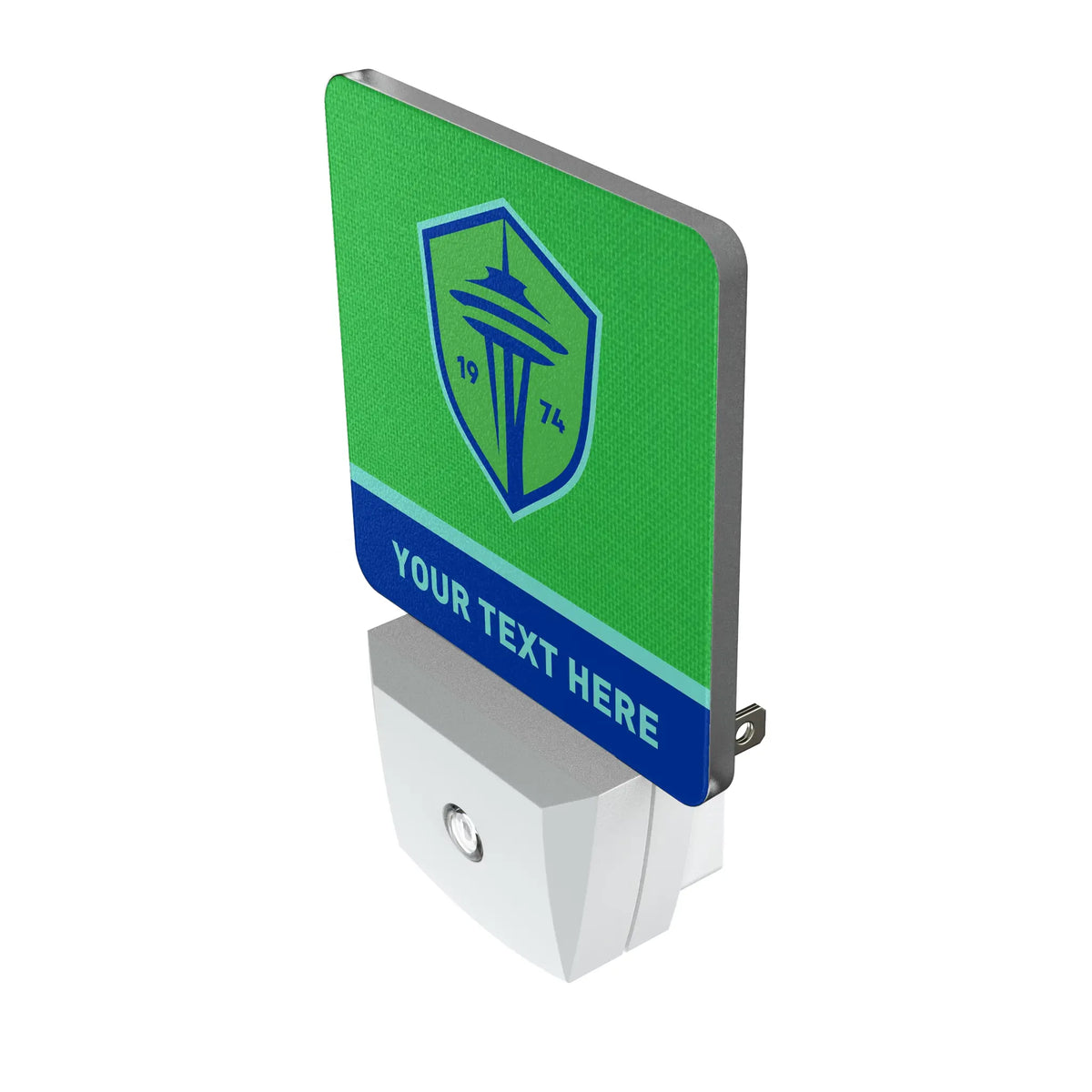 Seattle Sounders FC Personalized Endzone Solid Night Light 2-Pack - Isometric View