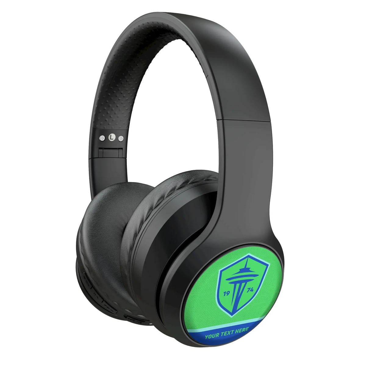 Seattle Sounders FC Personalized Endzone Solid Wireless Over-Ear Headphones With Case
