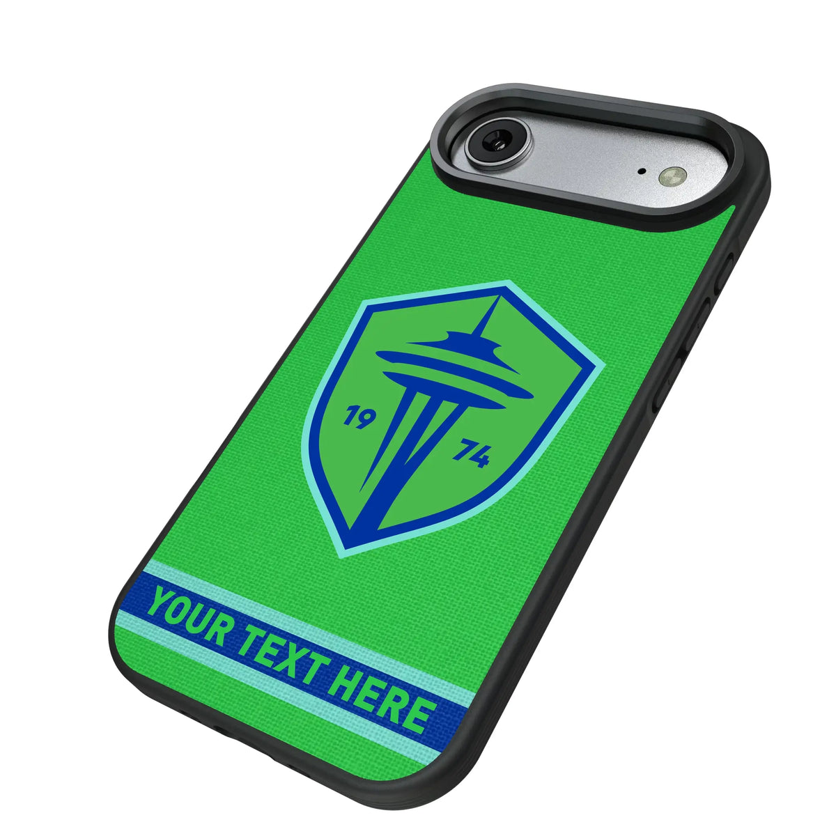 Seattle Sounders FC Personalized Stripe iPhone Bump Phone Case for Apple iPhone - Isometric View#Device_iPhone Air