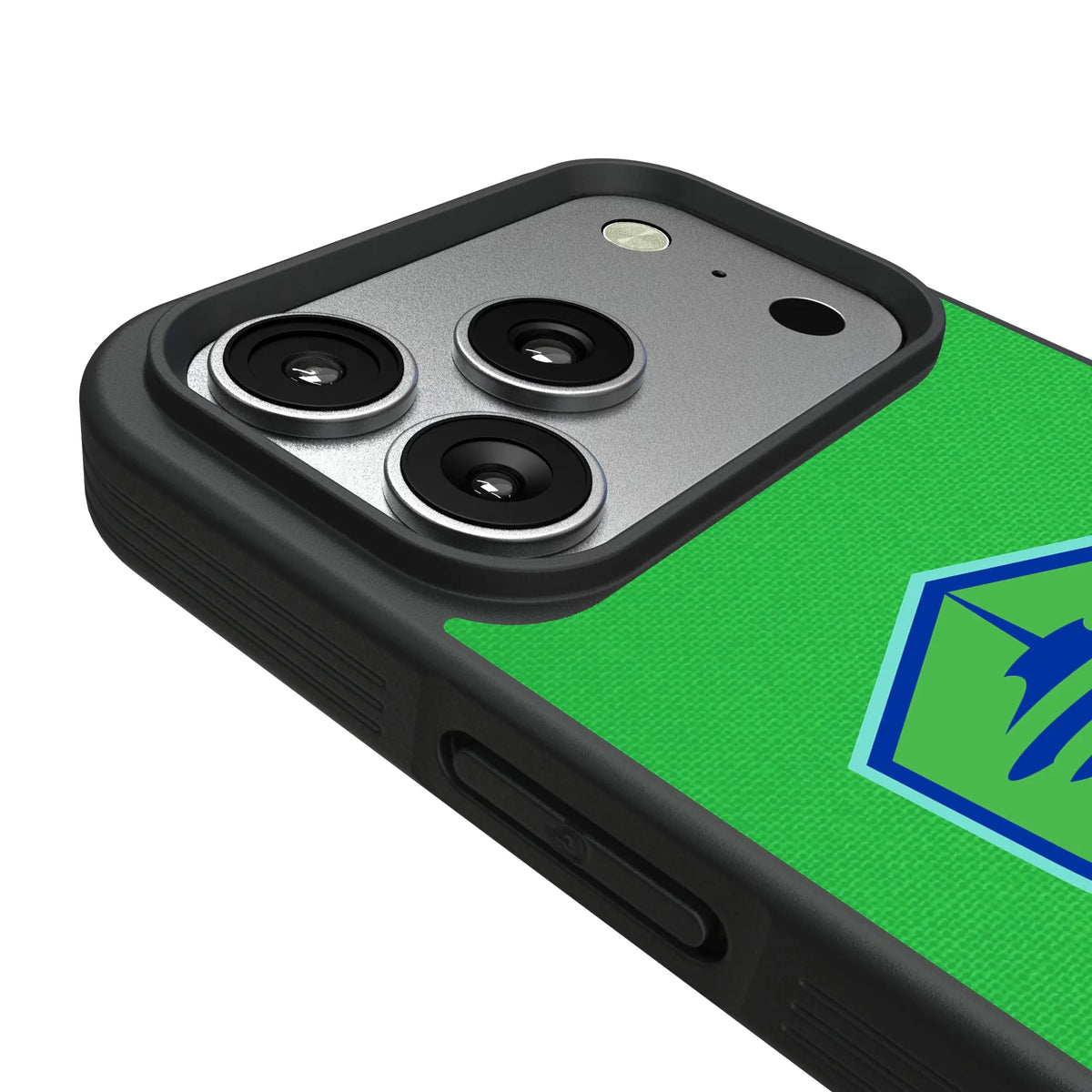 Seattle Sounders FC Personalized Stripe iPhone Bump Phone Case for Apple iPhone - Detail#Device_iPhone 17 Pro