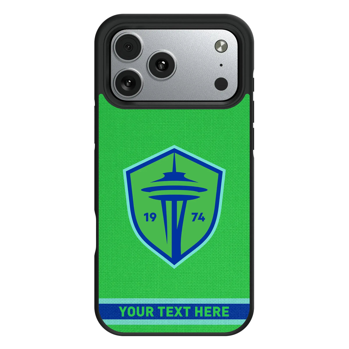 Seattle Sounders FC Personalized Stripe iPhone Bump Phone Case for Apple iPhone#Device_iPhone 17 Pro Max