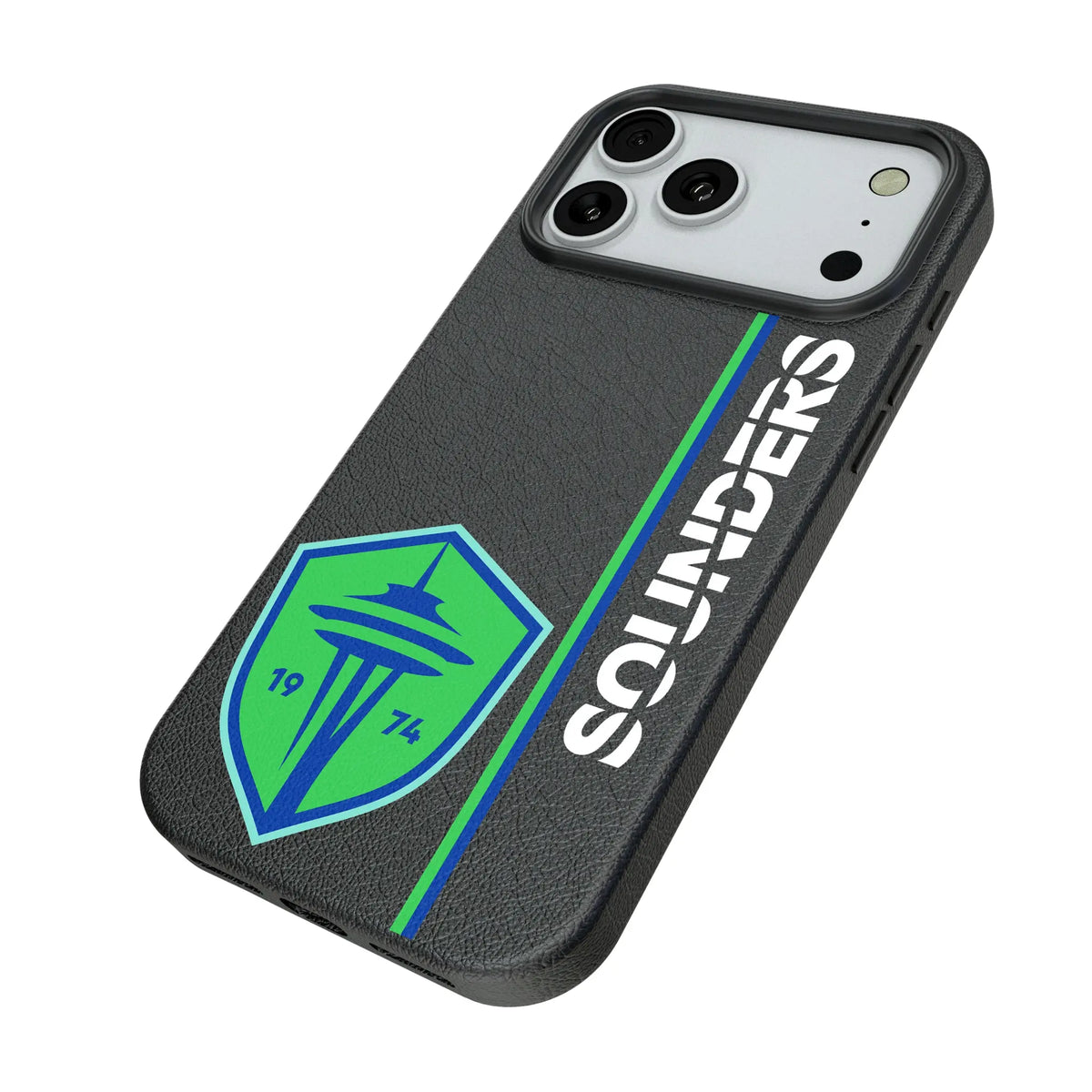 Seattle Sounders FC Sidebar iPhone MagSafe Compatible Phone Case for Apple iPhone - Isometric View#Device_iPhone 18 Pro Max