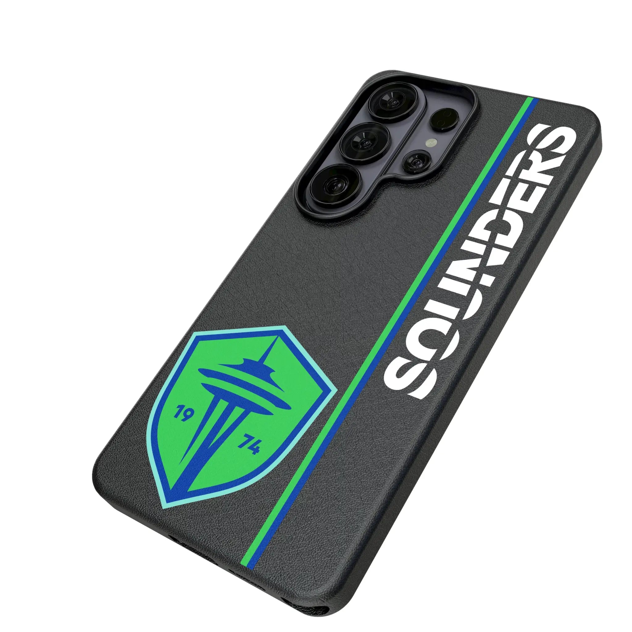 Seattle Sounders FC Sidebar Galaxy MagSafe Compatible Phone Case for Samsung Galaxy - Isometric View#Device_Galaxy S26 Ultra