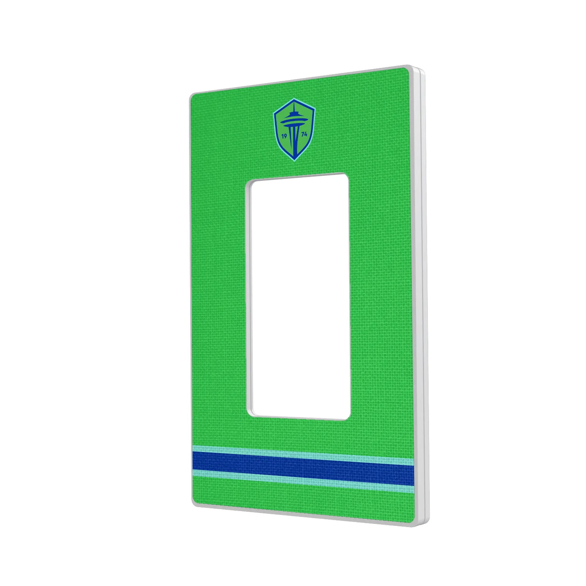Seattle Sounders FC Stripe Hidden-Screw Light Switch Plate#Style_Single Rocker