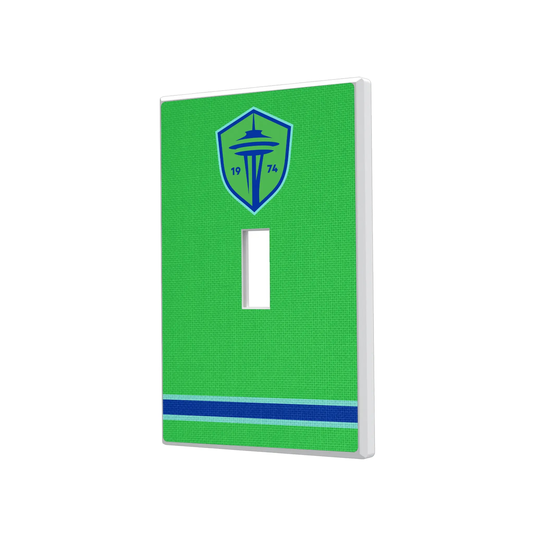 Seattle Sounders FC Stripe Hidden-Screw Light Switch Plate#Style_Single Toggle