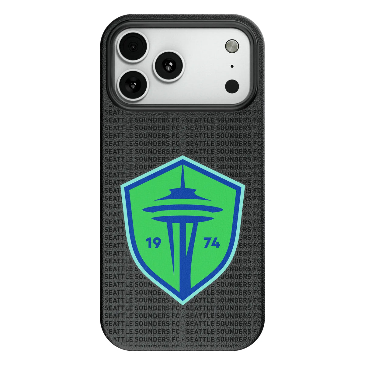 Seattle Sounders FC Text Backdrop MagSafe Compatible Phone Case for Apple iPhone