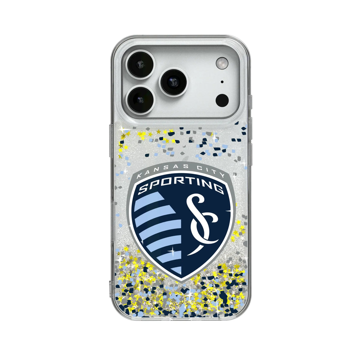 Sporting Kansas City Confetti Glitter Phone Case for Apple iPhone